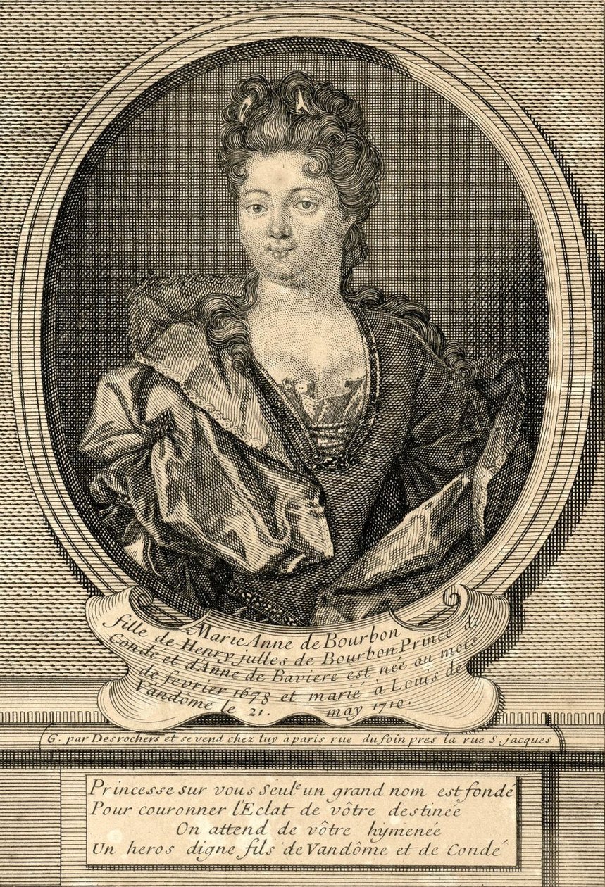 Marie Anne de Bourbon, Duchess of Vendôme by Etienne Jehandier Desrochers