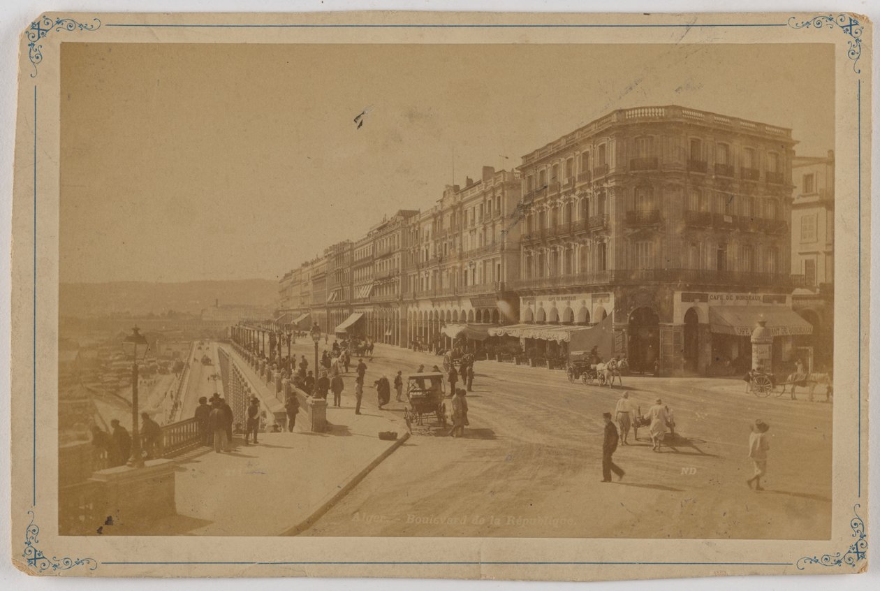 Algiers - Boulevard de la Republique by Etienne Neurdein