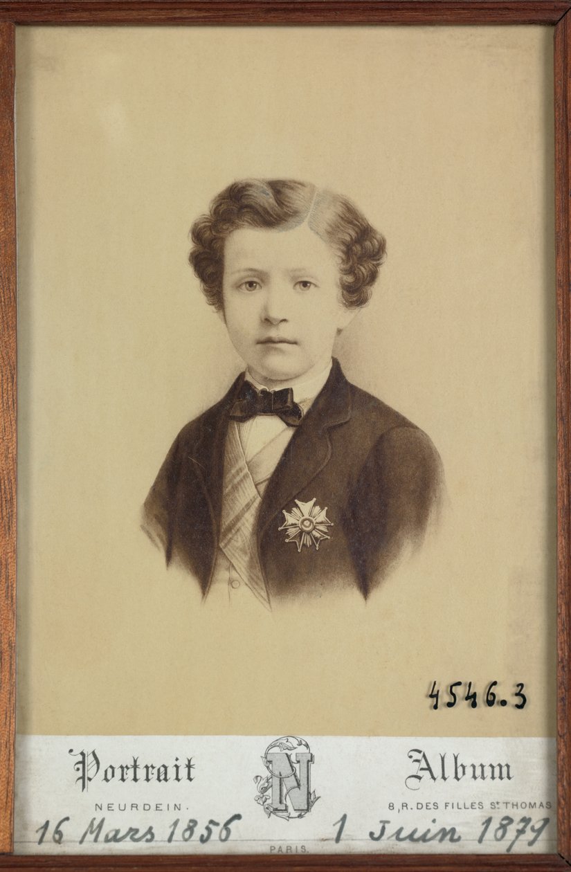 Portrait of Prince Imperial by Etienne & Neurdein Louis Antonin (1846 p. 1915) Neurdein