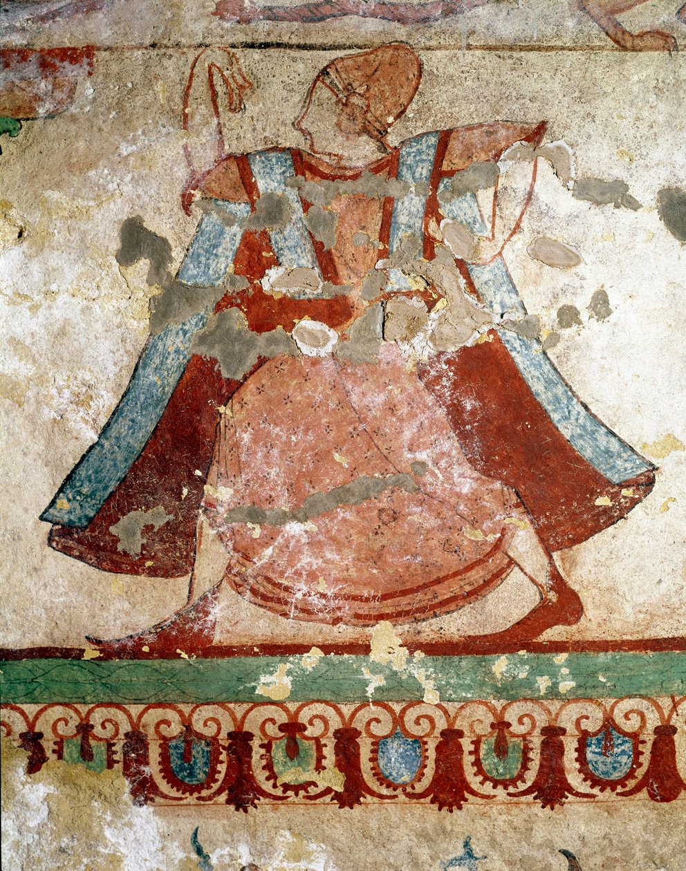 Dancer with long tunic (detail) by Etruscan