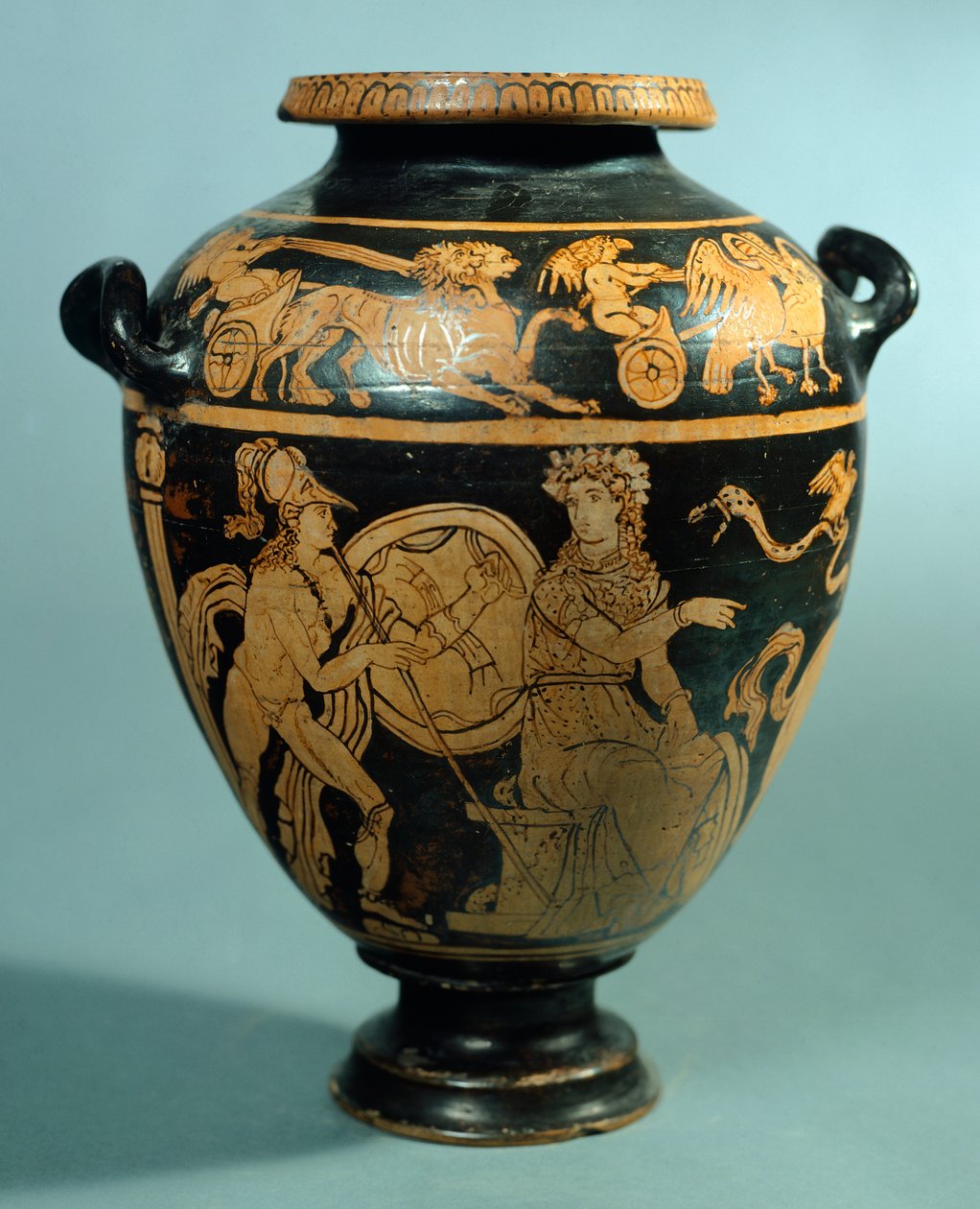 Stamnos, Red-Figure Pottery from Vulci by Etruscan