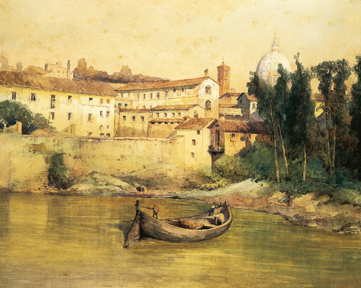 Old Santo Spirito Hospital in Sassia (Saxia) by Ettore Roesler Franz