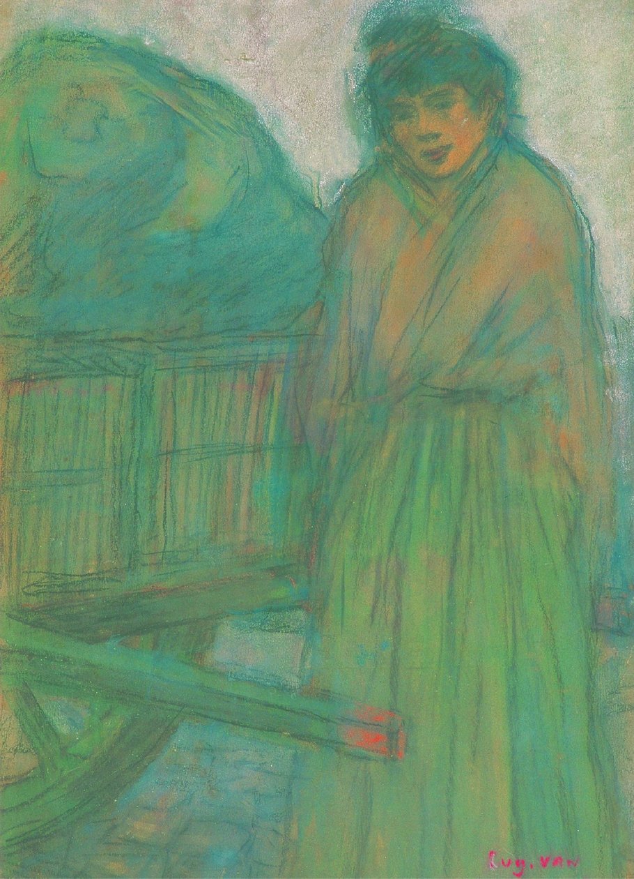 Harbour Girl with Chariot by Eugeen van Mieghem