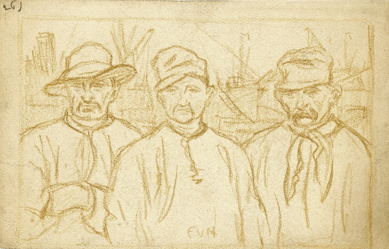 Three Dockworkers by Eugeen van Mieghem