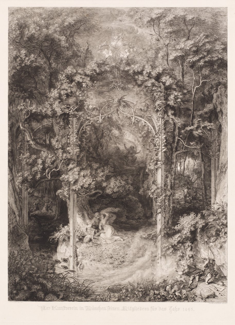 The Lady of the Forest by Eugen Napoleon Neureuther