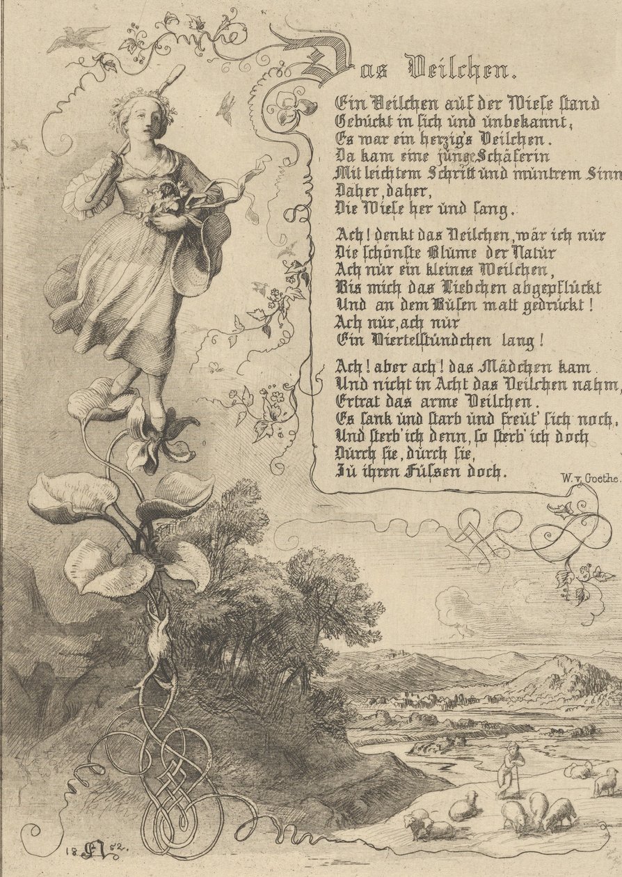 Waterlily, Viola, King of Thule, the Flowers Revenge by Eugen Napoleon Neureuther