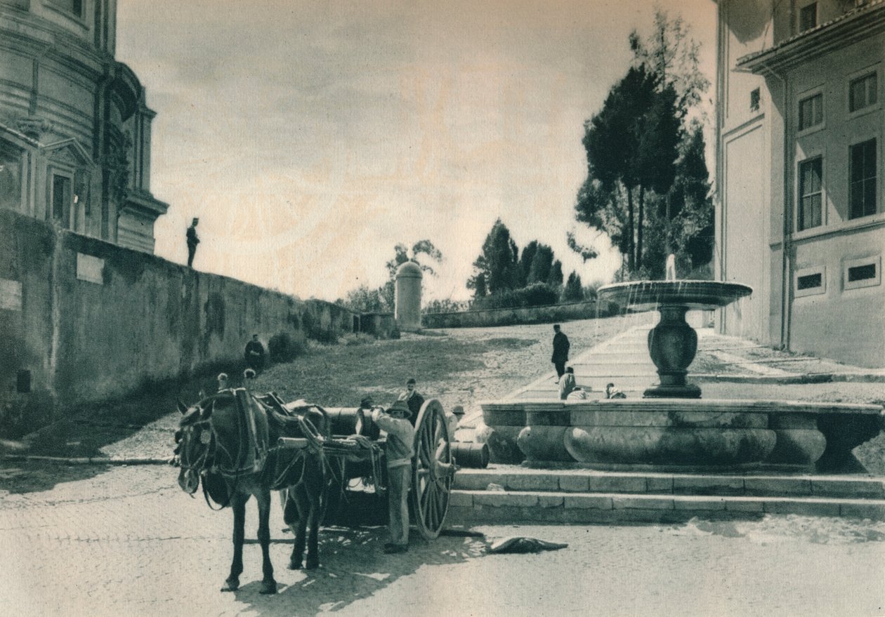 At the Back of the Vatican Near the Museums and the Mint, Rome, Italy by Eugen Poppel