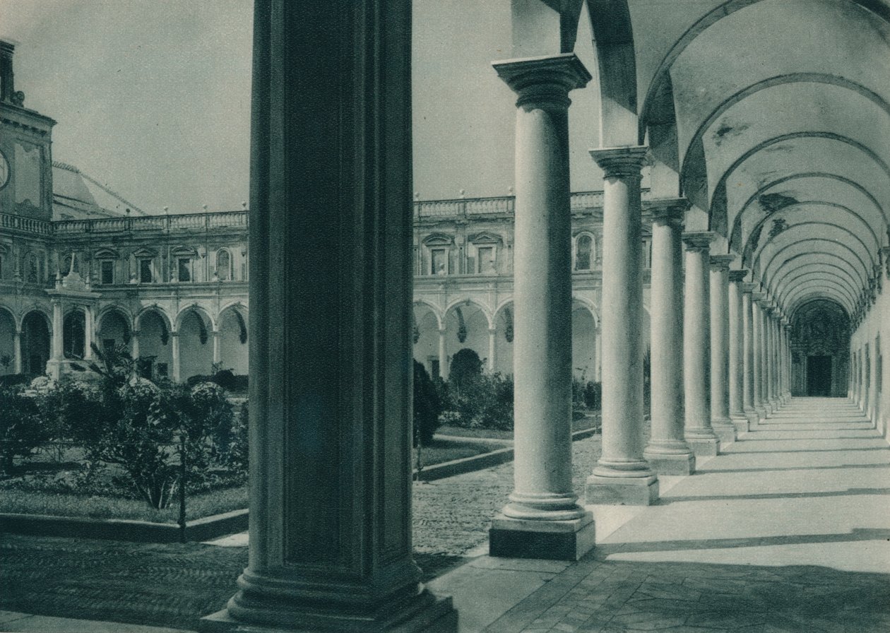 Cloisters in the Monastery of San Martino, Near Naples, Italy by Eugen Poppel