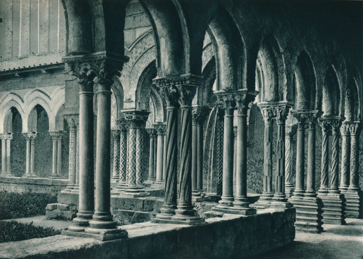 Cloisters of the Benedictine Monastery, Monreale, Sicily, Italy by Eugen Poppel
