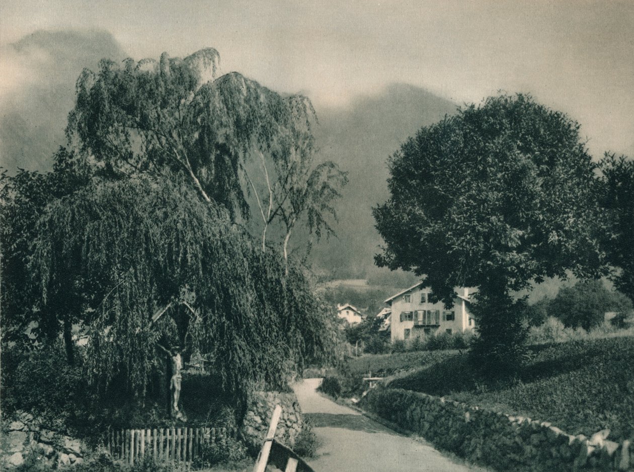 Road to Tyrol Castle, Merano, South Tyrol, Italy, 1927 by Eugen Poppel