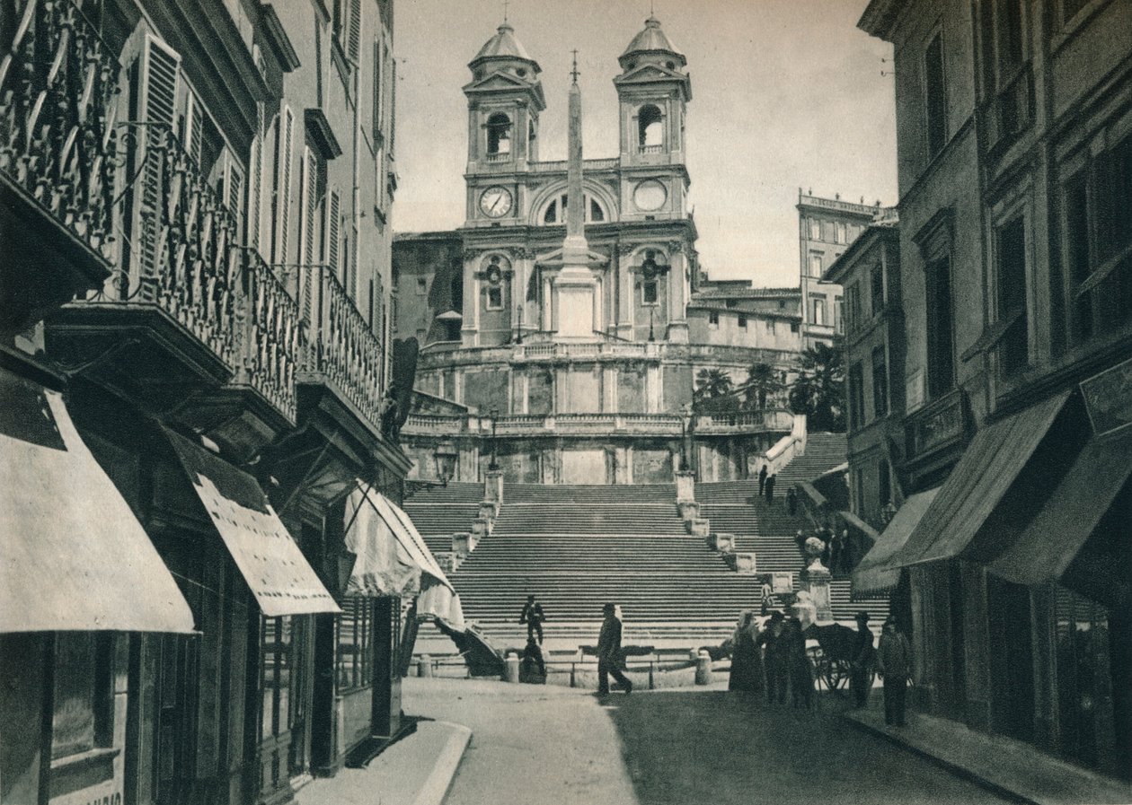 Spanish Steps and Trinita dei Monti Church, Rome, Italy by Eugen Poppel