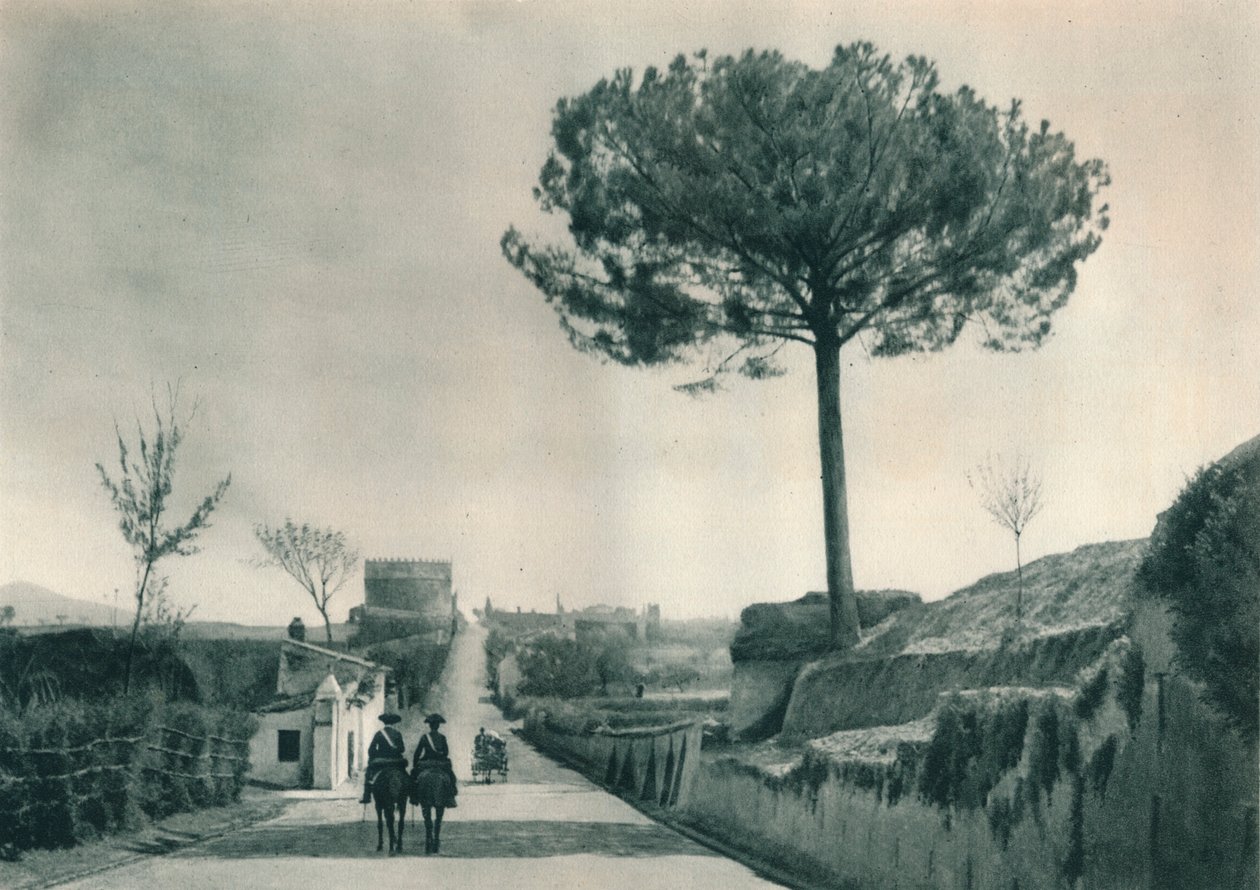 The Via Appia (Appian Way), Rome, Italy, 1927 by Eugen Poppel