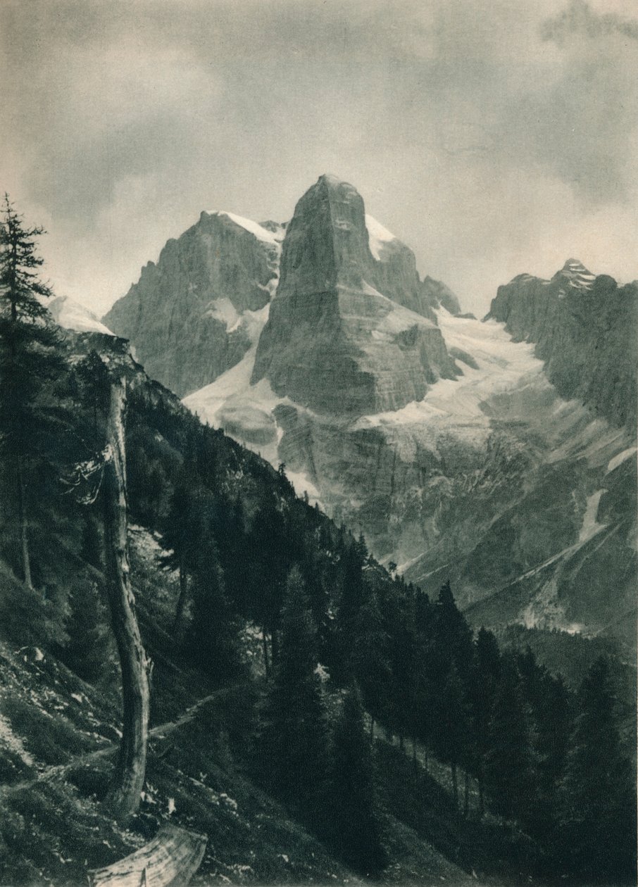 View of the Brenta Group, Madonna di Campiglio, Dolomites, Italy by Eugen Poppel