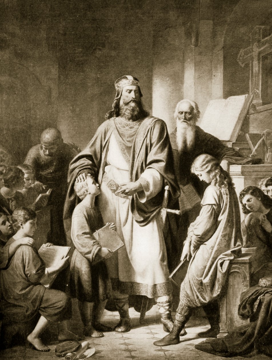Charlemagne and his Scholars, Illustration from 