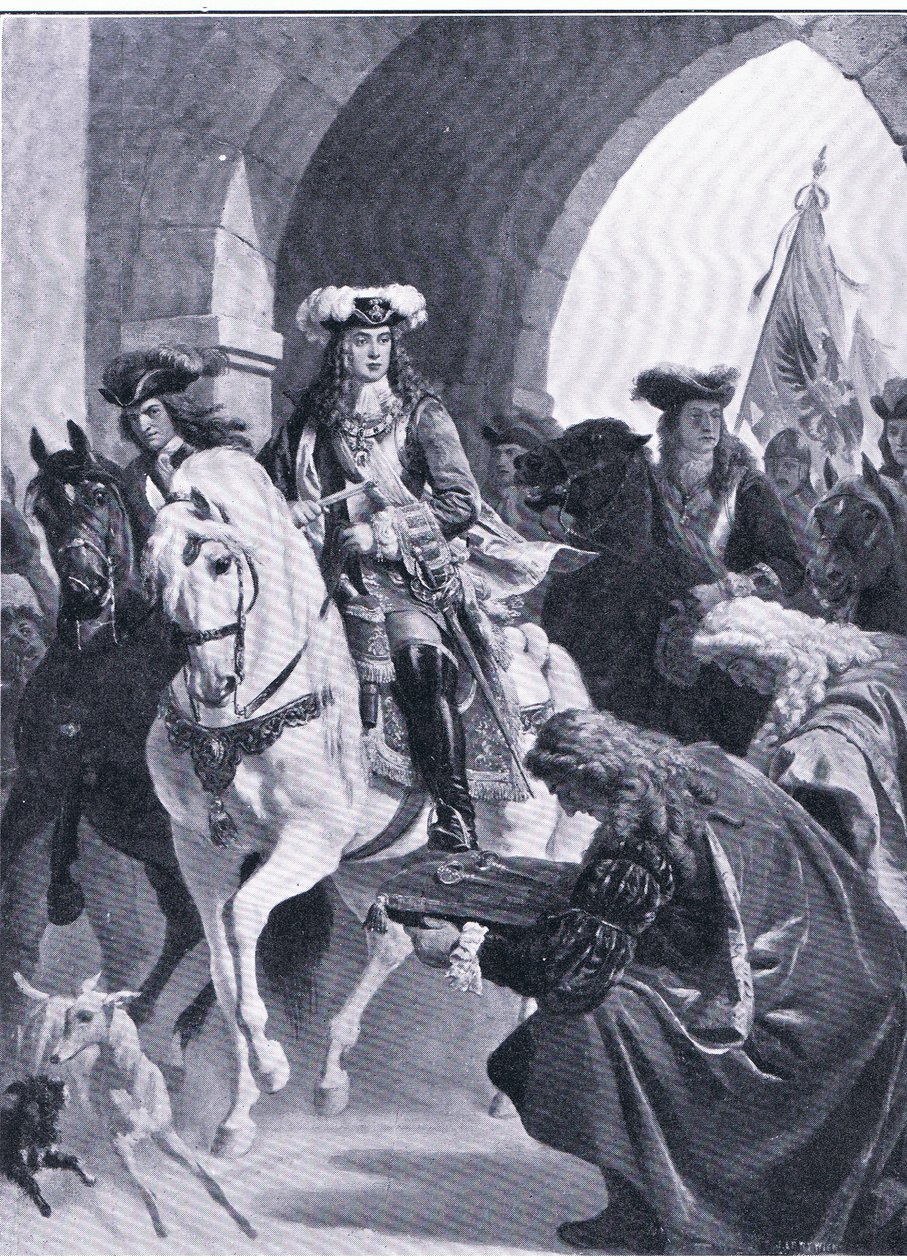 The Austrians entering Belgrade, illustration from Landmarks in European History by Eugen von Blaas