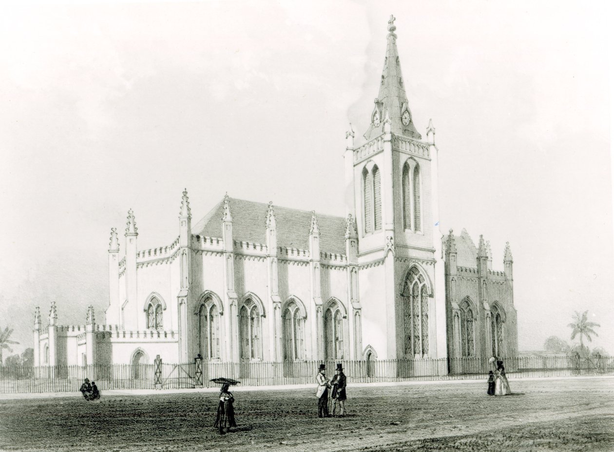 Trinity Church, Port of Spain by Eugene Ciceri
