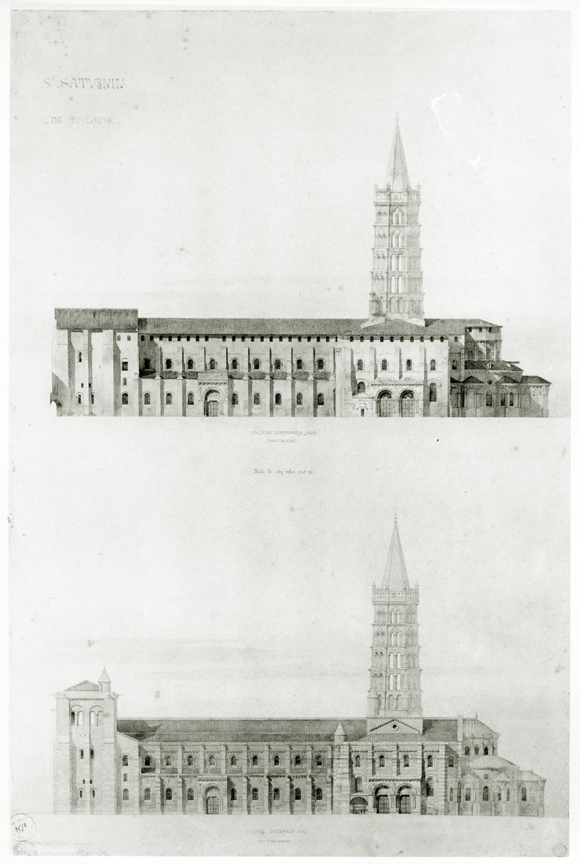 Basilica of St. Sernin, Toulouse by Eugene Emmanuel Viollet le Duc