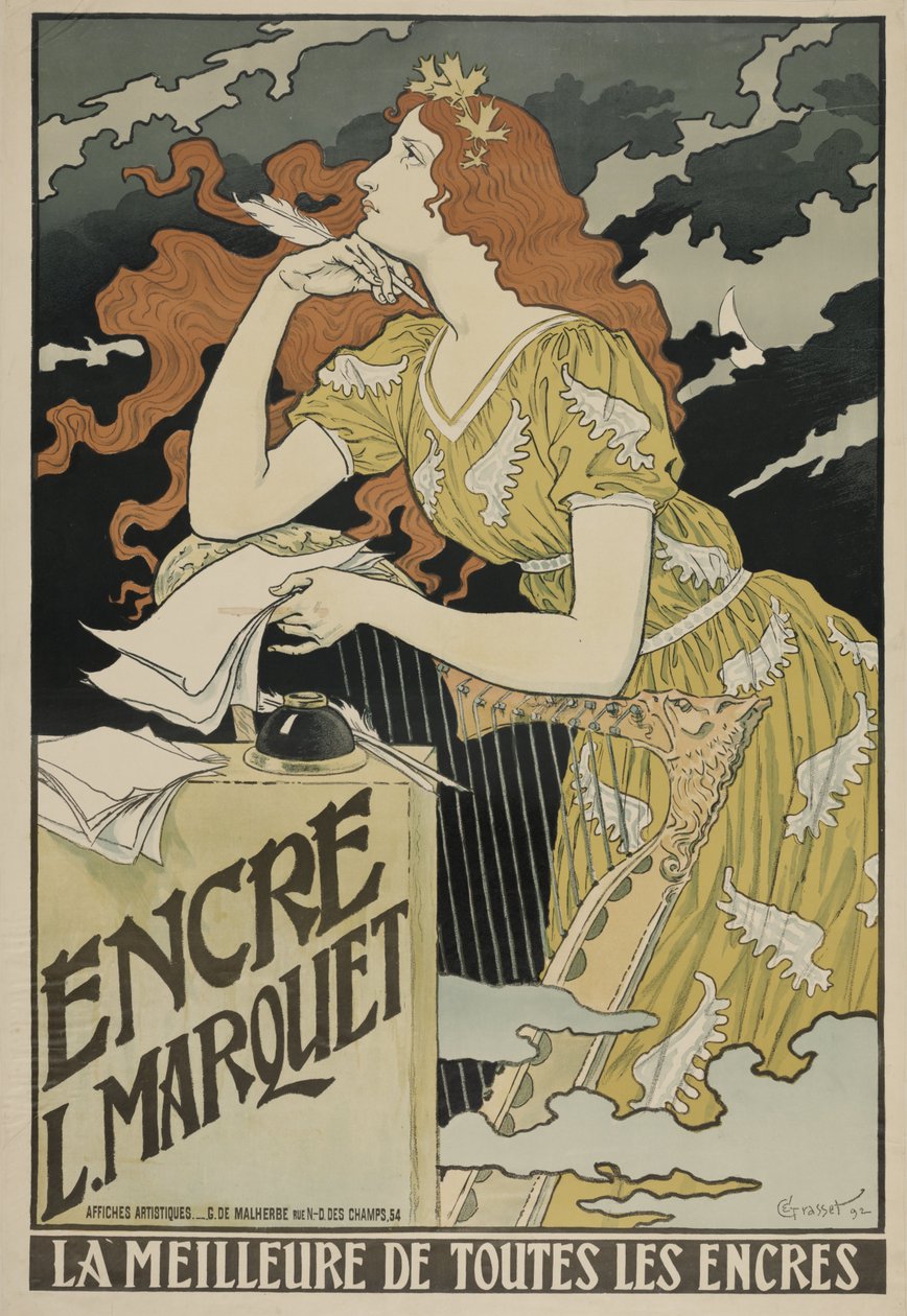 Encre L. Marquet, 1892 by Eugene Grasset