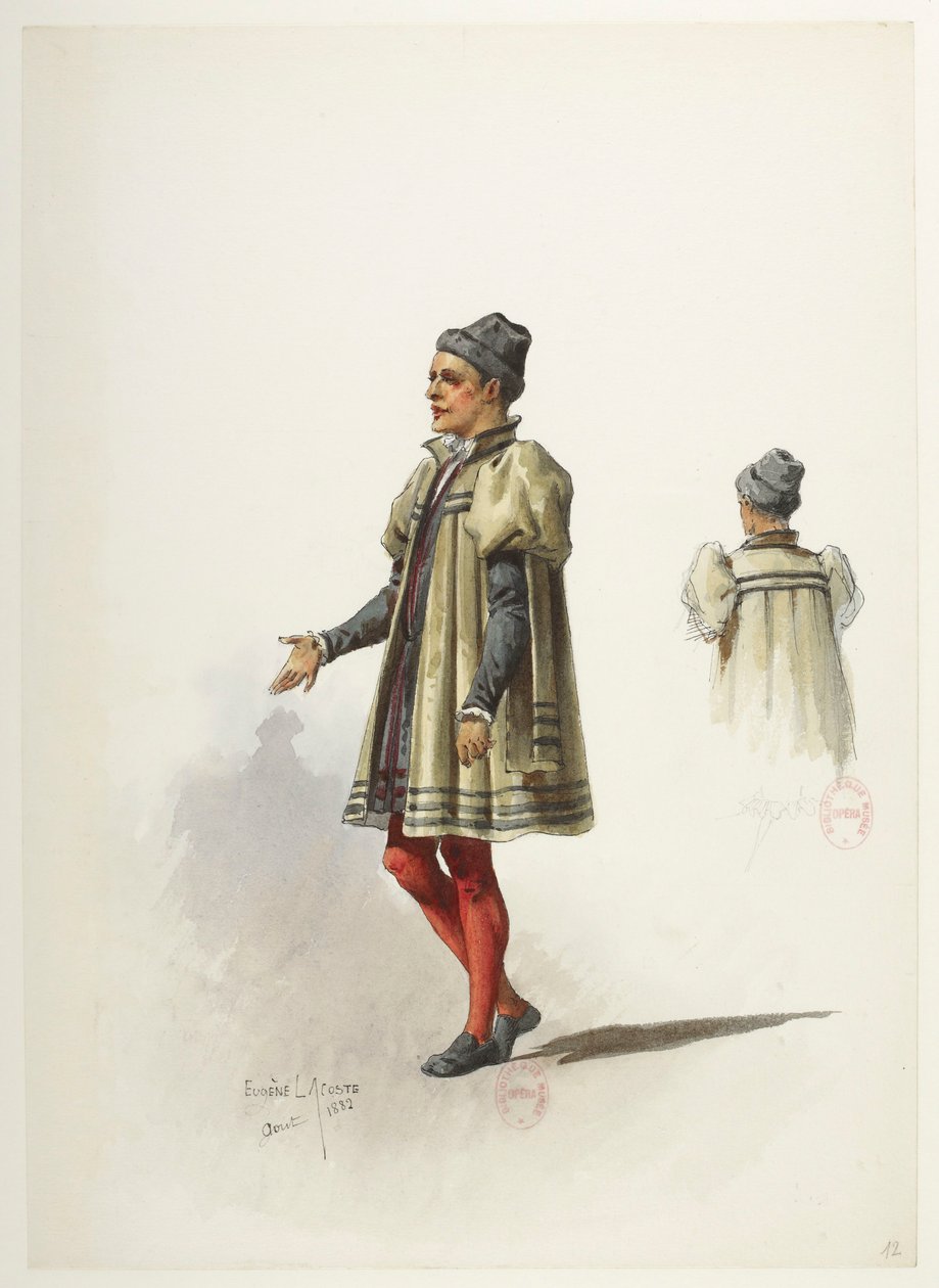Saint-Saëns - Henry VIII - Costume Designs - Lacoste - 12. Costume by Eugene Lacoste