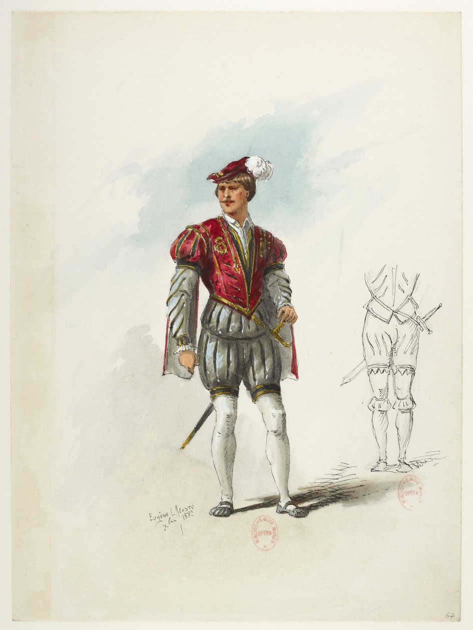 Saint-Saëns - Henry VIII - Costume Designs - Lacoste - 64. Costume by Eugene Lacoste