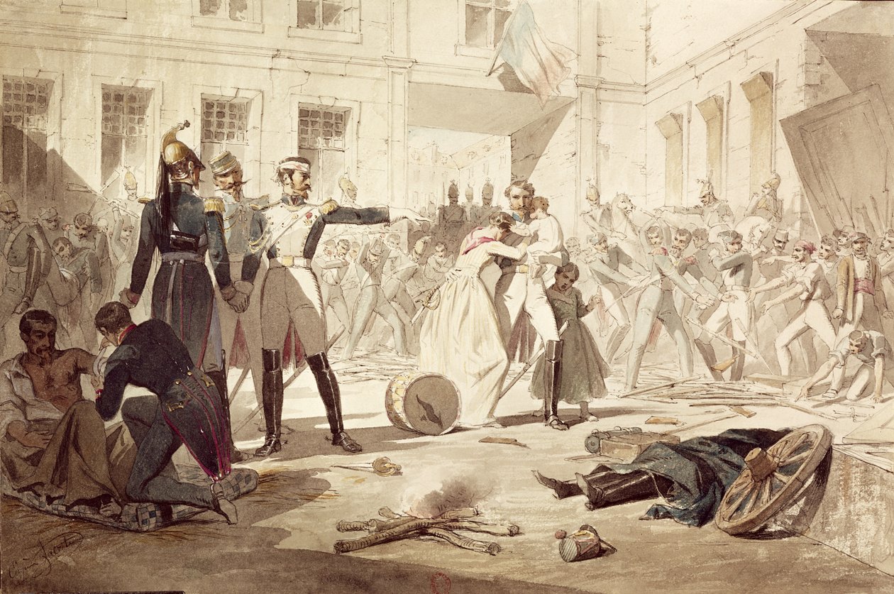 The Paris Guards in Charge of Controlling the Rioters Sacked from Their Posts by Eugene Lacoste