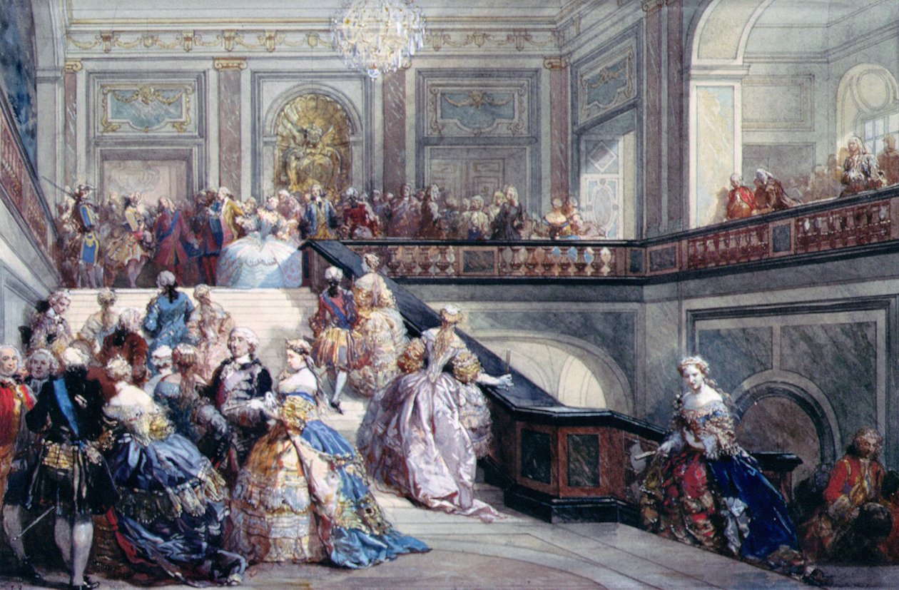Fete at the Chateau de Versailles on the occasion of the Marriage of the Dauphin in 1745 by Eugene Louis Lami