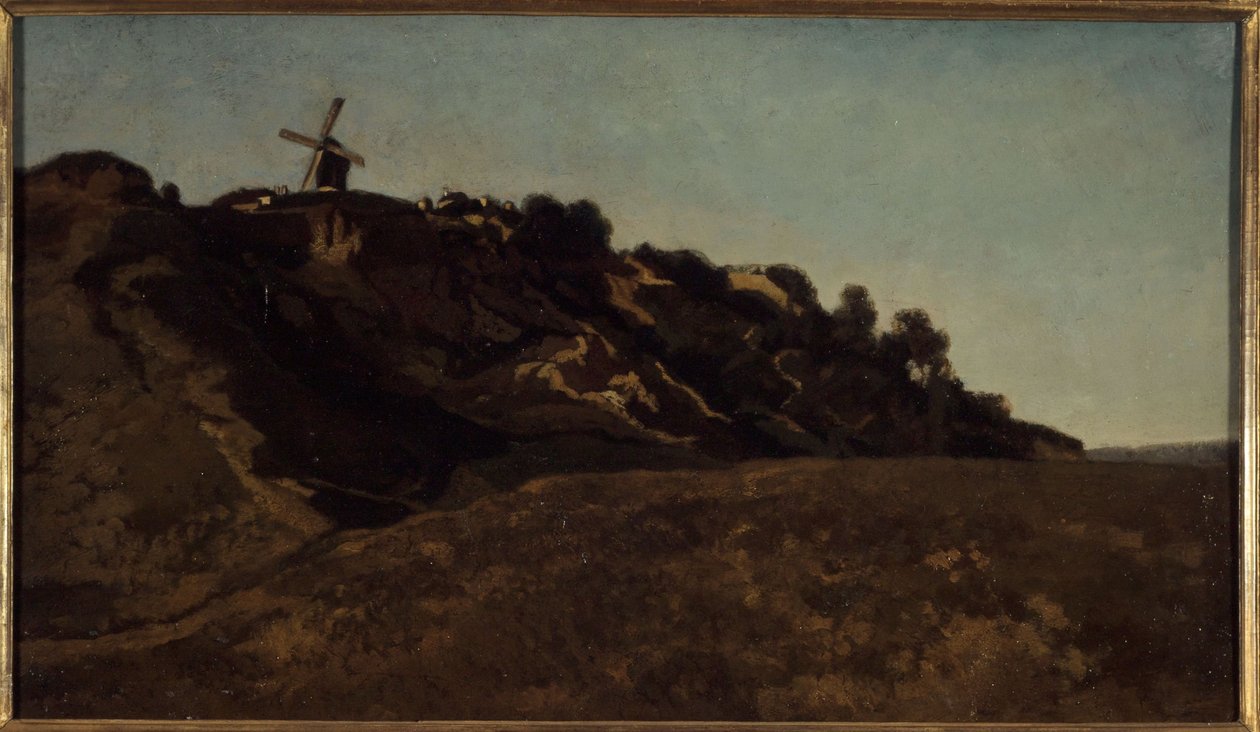 View of Montmartre, circa 1848 by Eugene Antoine Samuel Lavieille