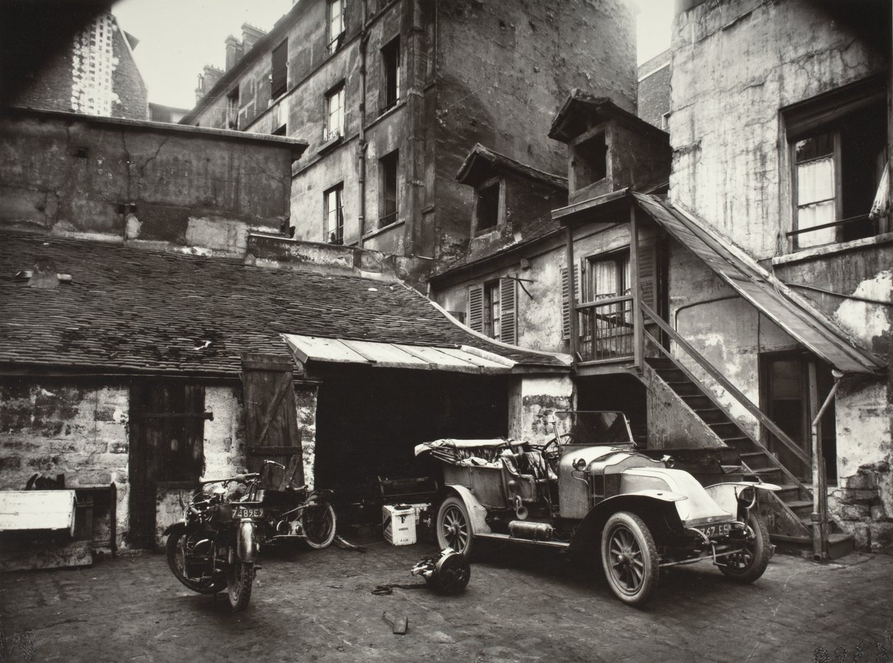 Courtyard, Rue De Valence by Eugène Atget