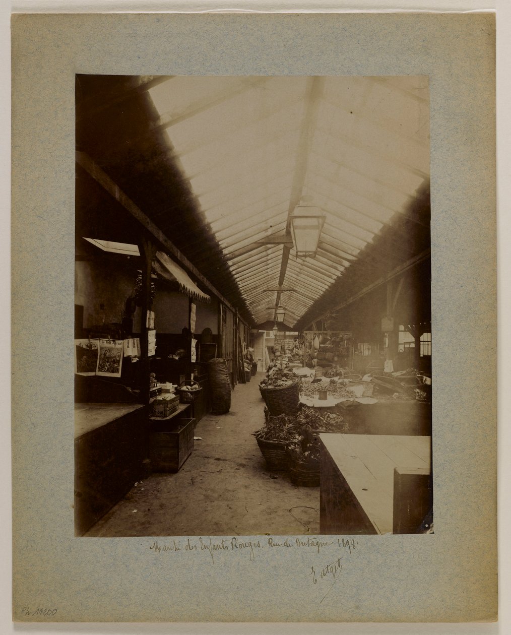 Marché des Enfants-Rouges, rue de Bretagne, 3rd arrondissement, Paris by Eugène Atget
