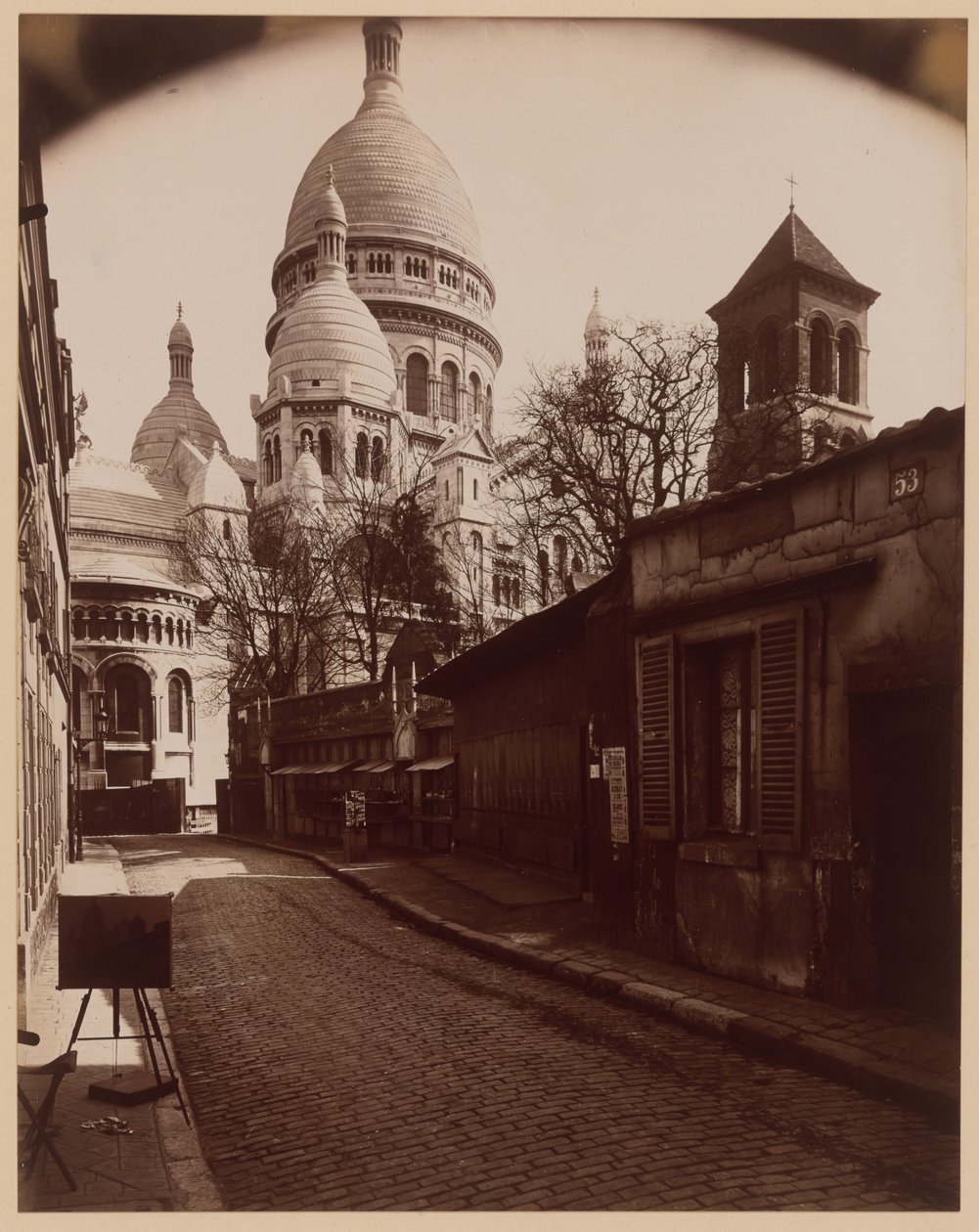 Rue du Chevalier de la Barre by Eugène Atget