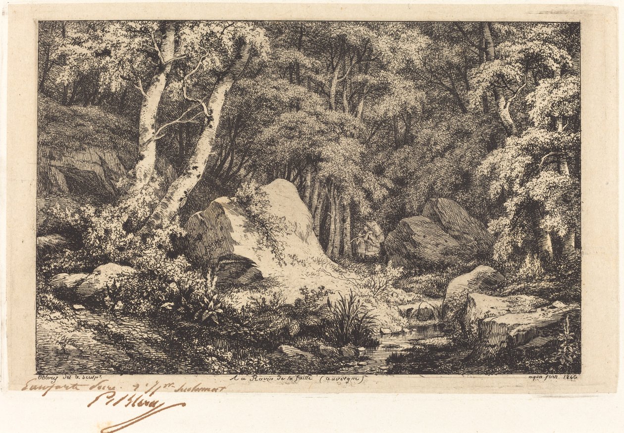 The Ravine at Auvergne by Eugene Bléry