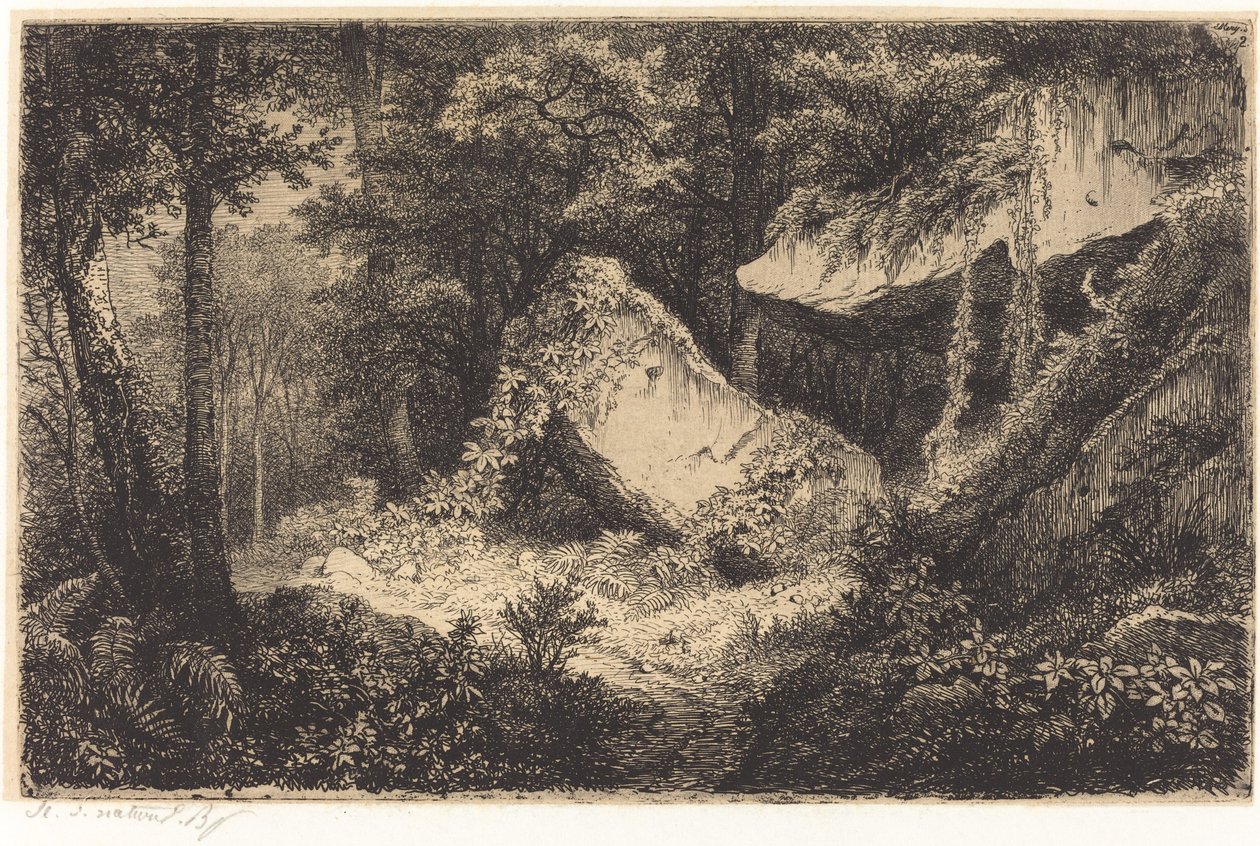 Les roches blanches (White Rocks) by Eugene Bléry