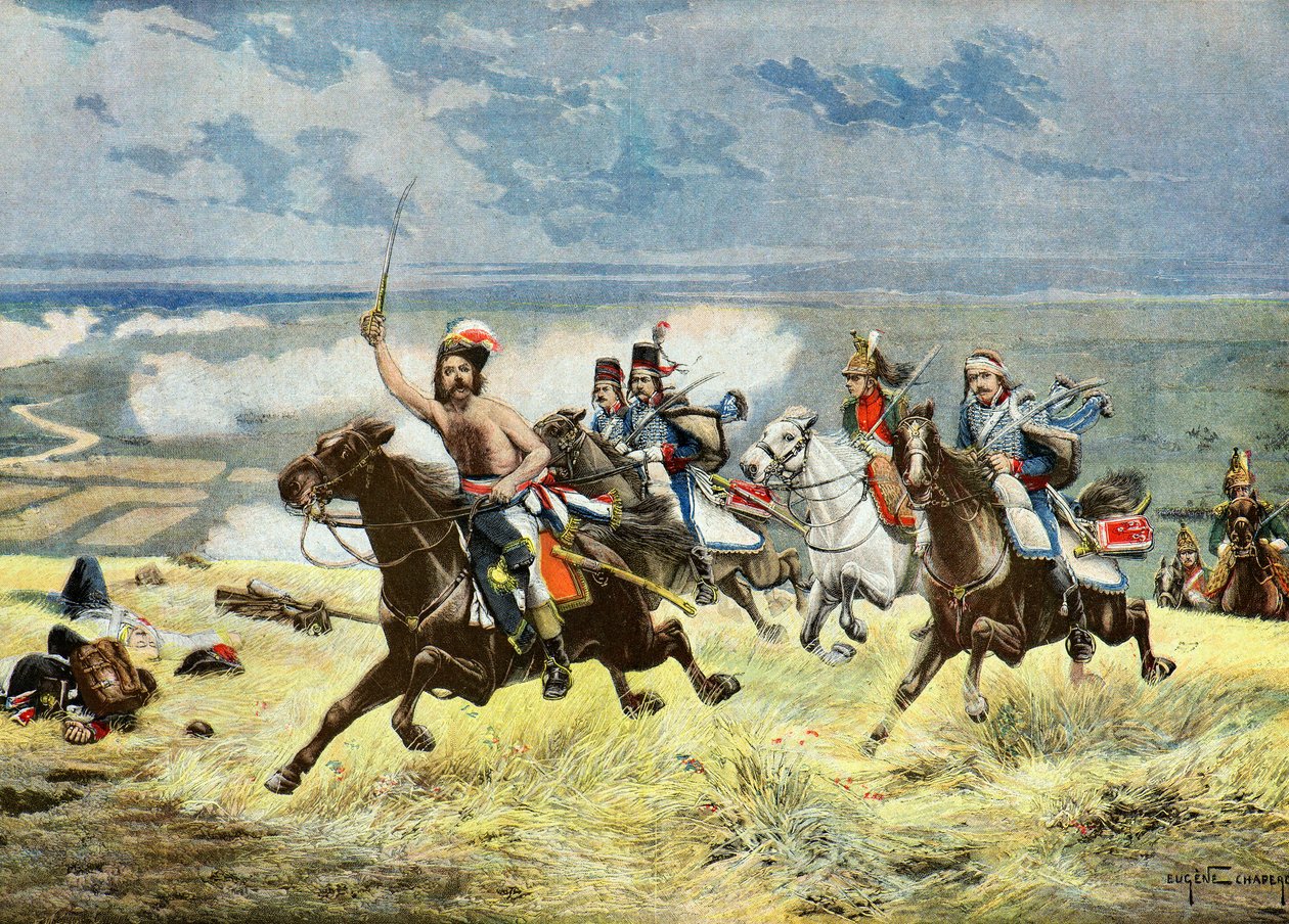 General Francois Macard Charging, 1895 by Eugene Chaperon