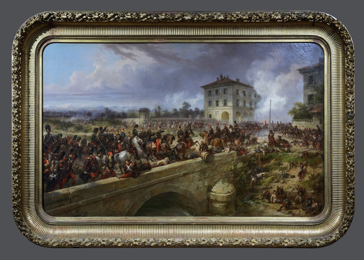 The Imperial Guard at the Pont de Magenta, 4 June 1859 by Eugene Charpentier