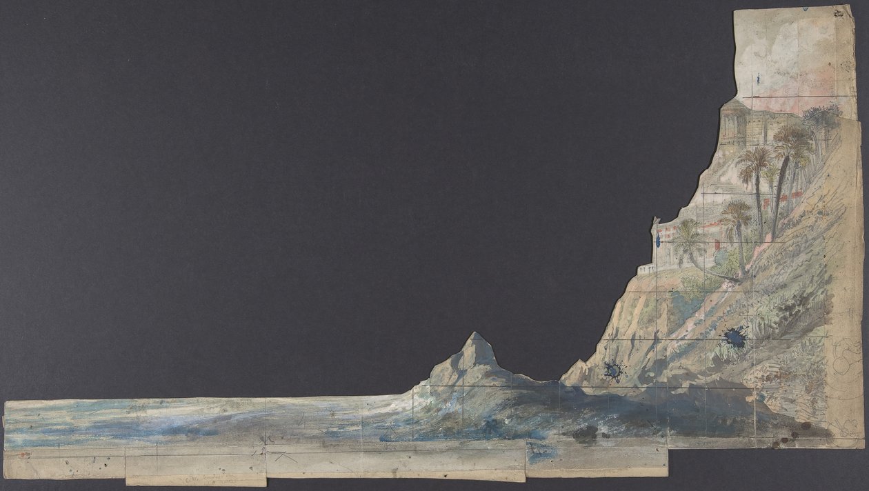 Design for a Stage Set at the Opera, Paris by Eugene Ciceri