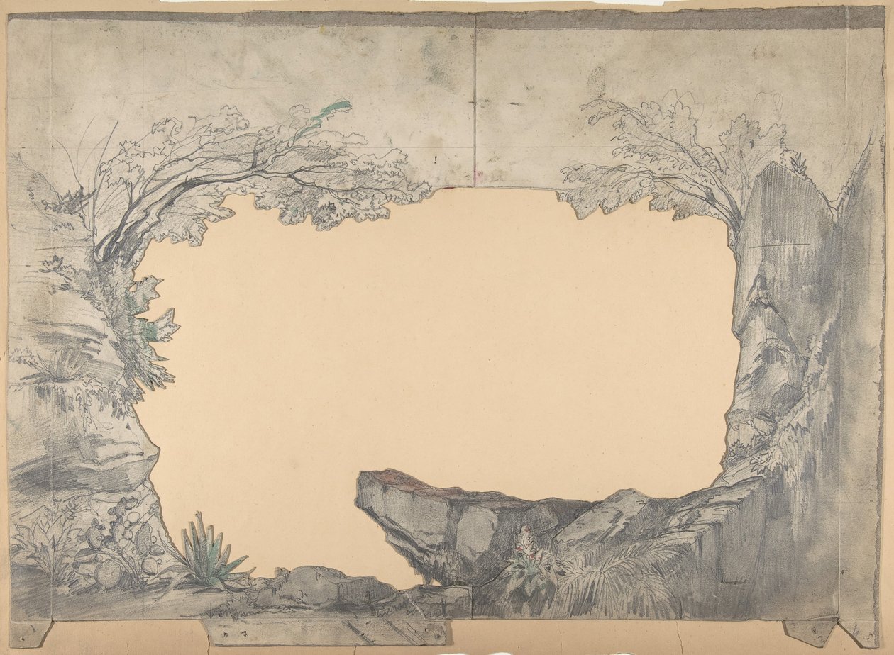 Design for a Stage Set at the Opera, Paris, 1830-90 by Eugene Ciceri