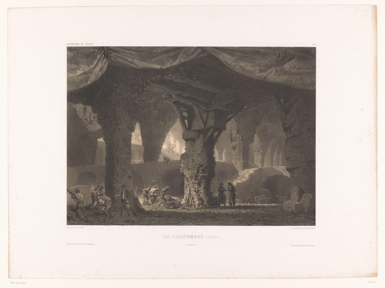 Theater Set with Catacombs (Les Catacombes) (Theater Sets series) by Eugene Ciceri