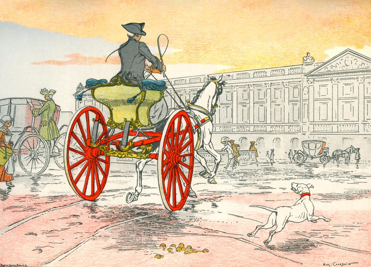 One-horse shay during the reign of Louis XV by Eugene Courboin