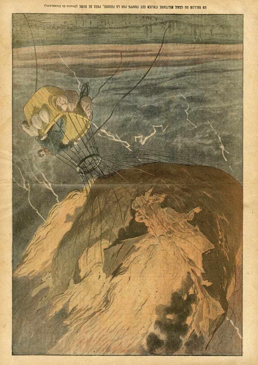 Illustration of Eugene Damblans (1865-1945) in Le Pelerin by Eugene Damblans