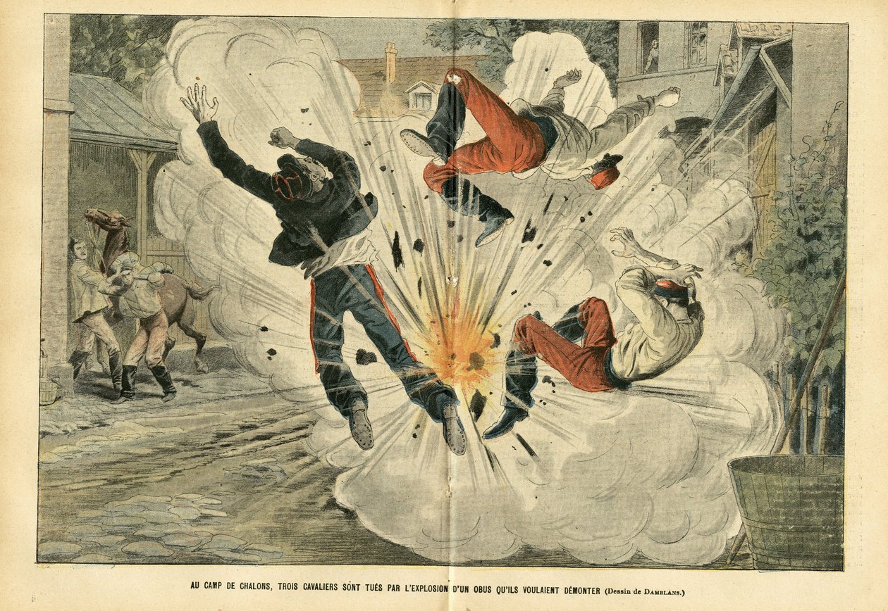 Illustration of Eugene Damblans (1865-1945) in Le Pelerin by Eugene Damblans