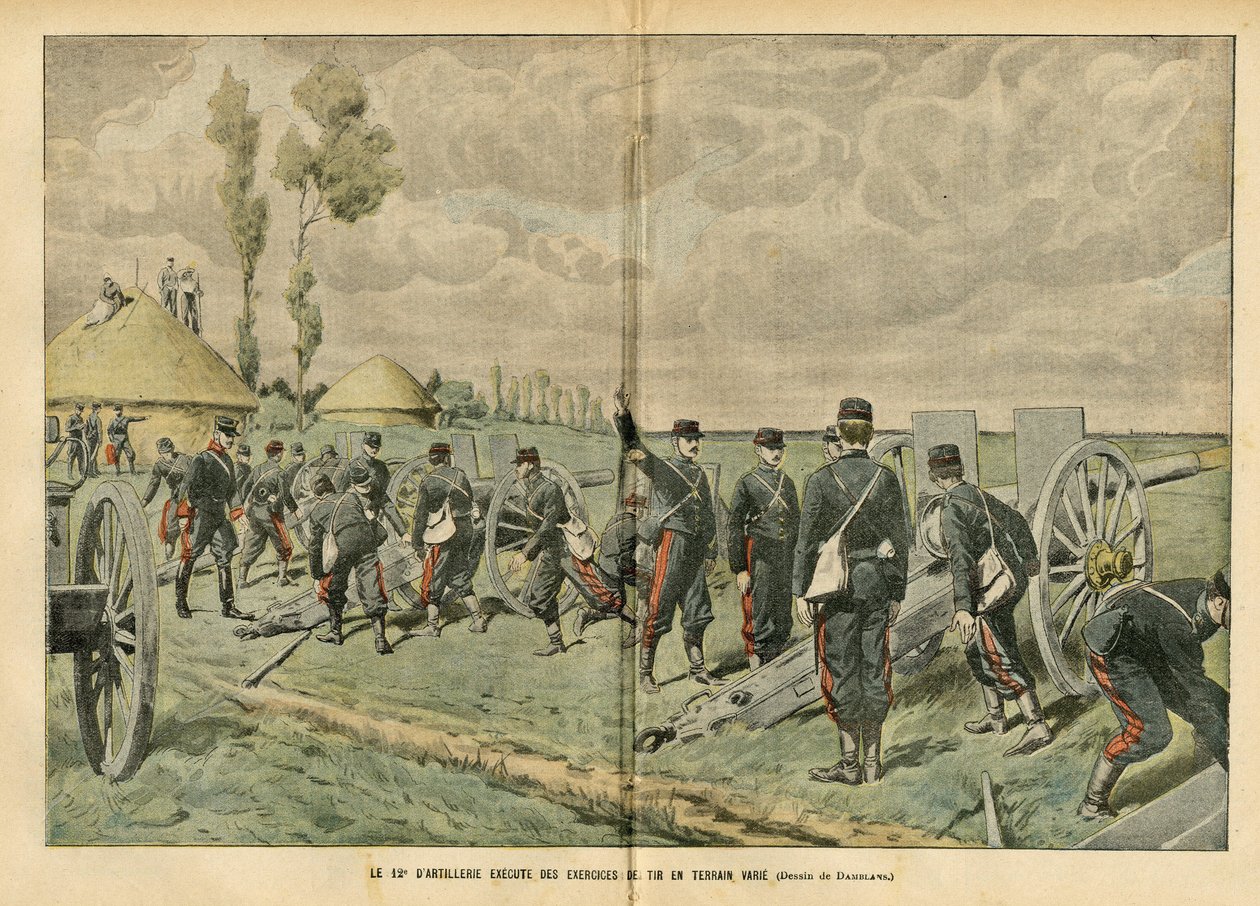 Illustration of Eugene Damblans (1865-1945) in Le Pelerin by Eugene Damblans
