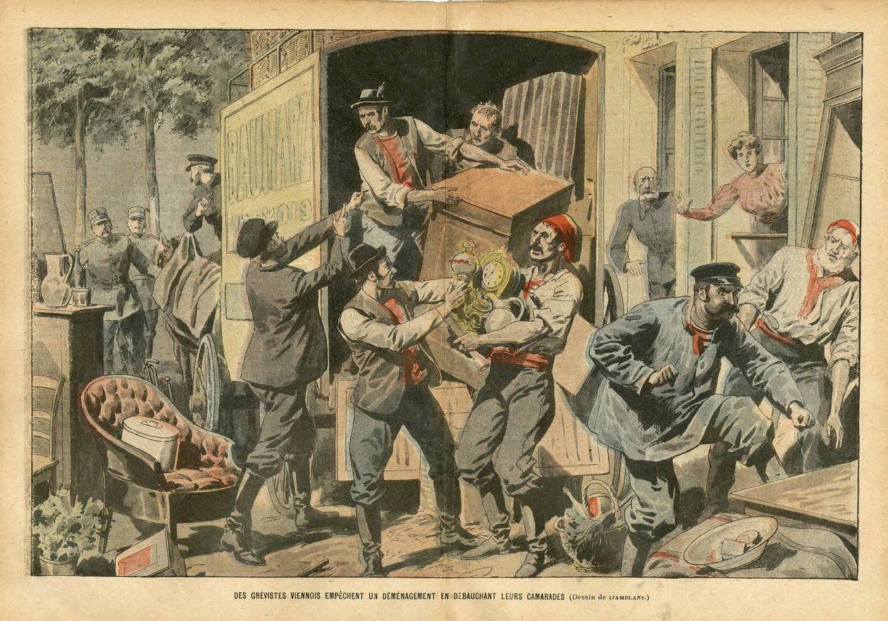Illustration of Eugene Damblans (1865-1945) in Le Pelerin by Eugene Damblans
