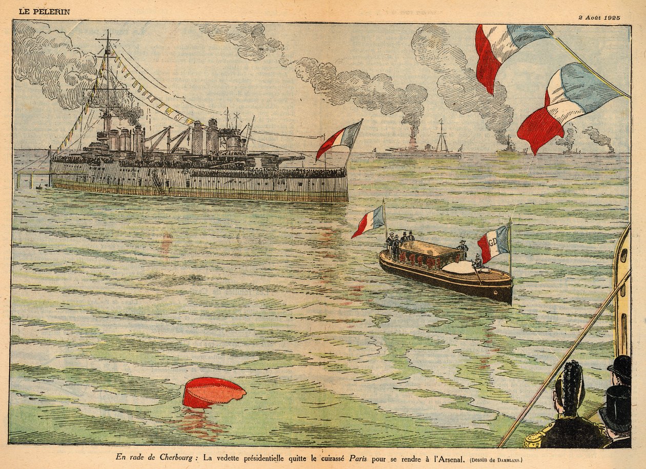 The Presidential Standard, Cherbourg Harbour, Double Page Spread in 