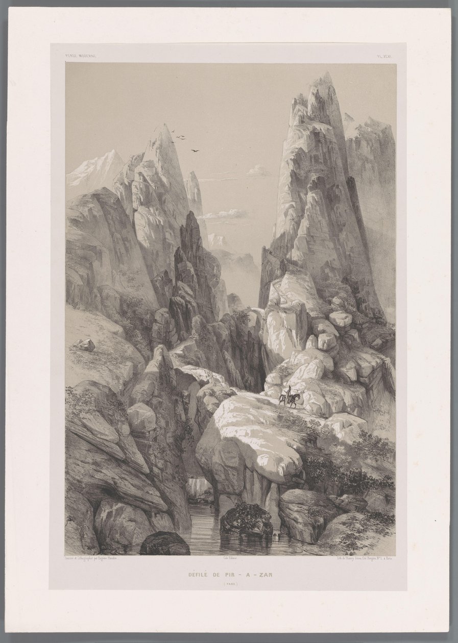 Ravine of Kuh-e Pir Zan Mountain in Iran (series title: Persian ...
