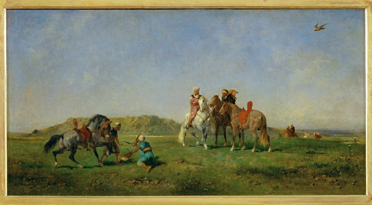Hunting with Falcons in Algeria by Eugène Fromentin