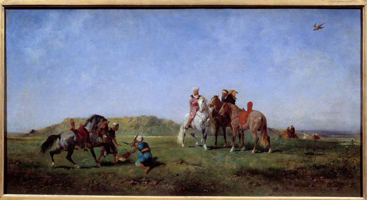 Falcon Hunting in Algeria by Eugène Fromentin