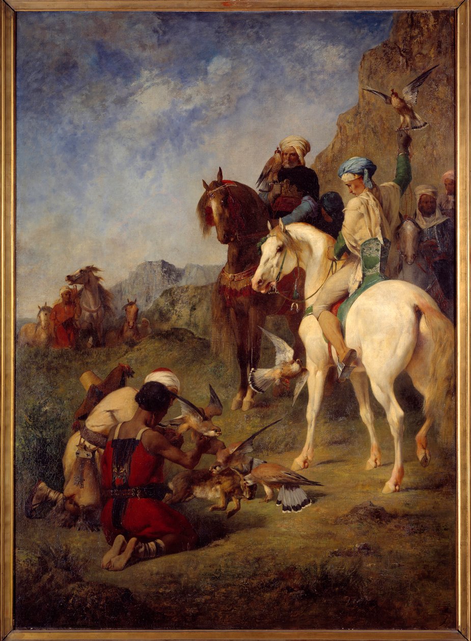 Falcon Hunting in Algeria: The Curee by Eugène Fromentin