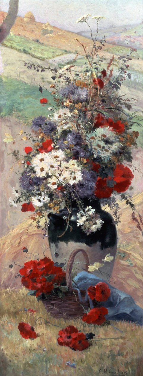 Seasonal Flowers - Autumn by Eugene Henri Cauchois