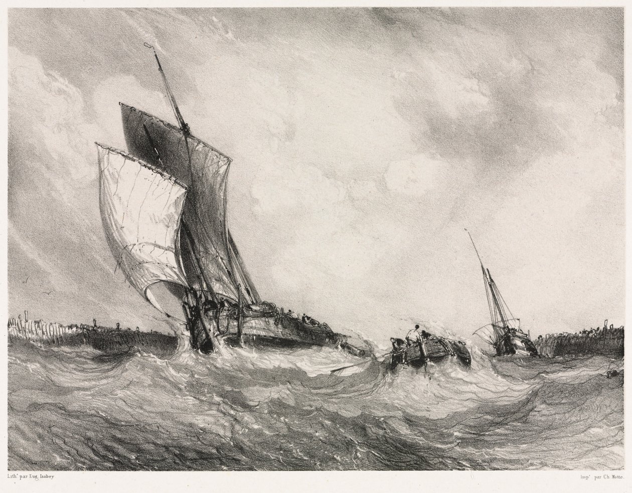 Six Marines: Return to Port, 1833 by Eugene Isabey