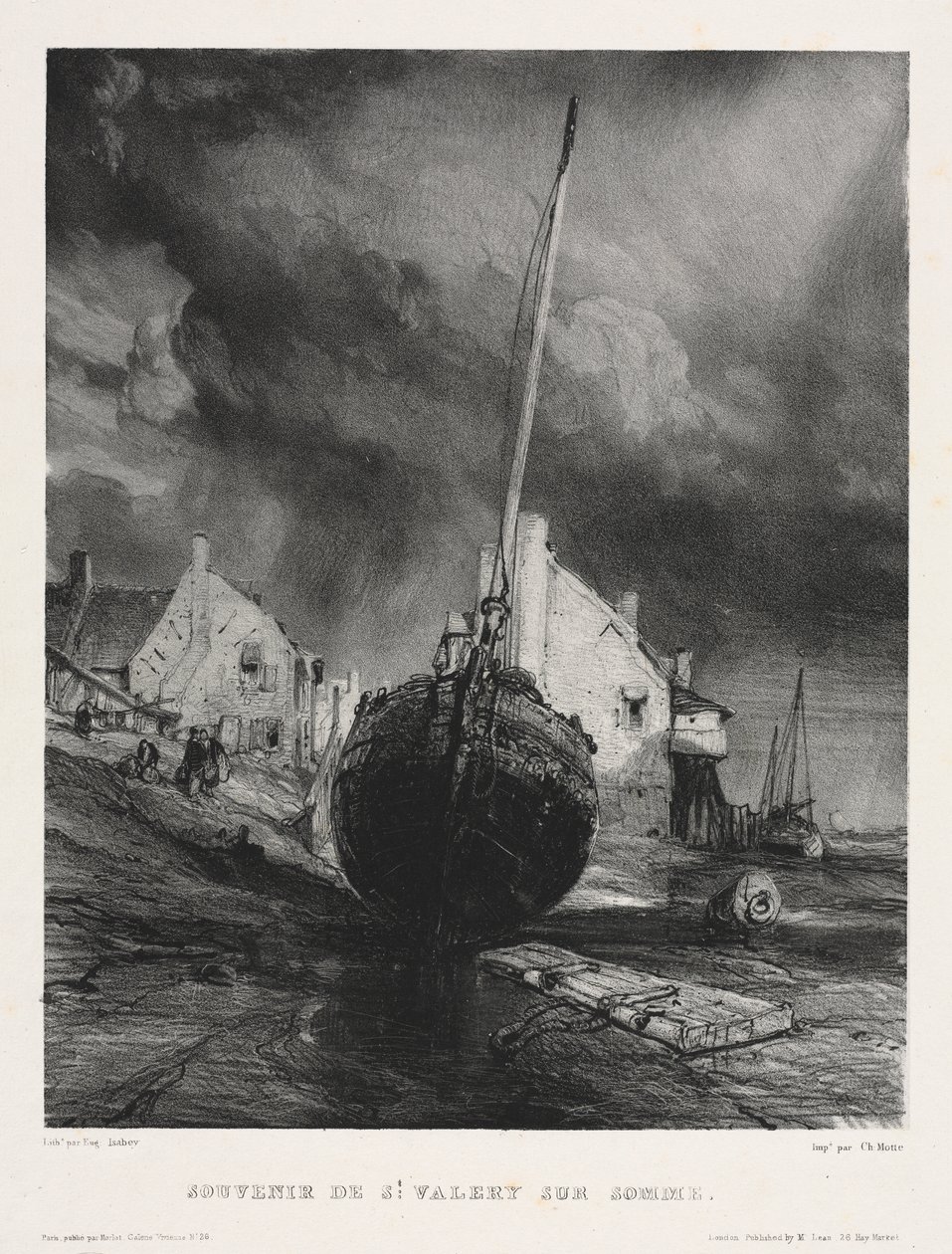 Six Marines: Souvenir de Saint Valéry sur Somme by Eugene Isabey